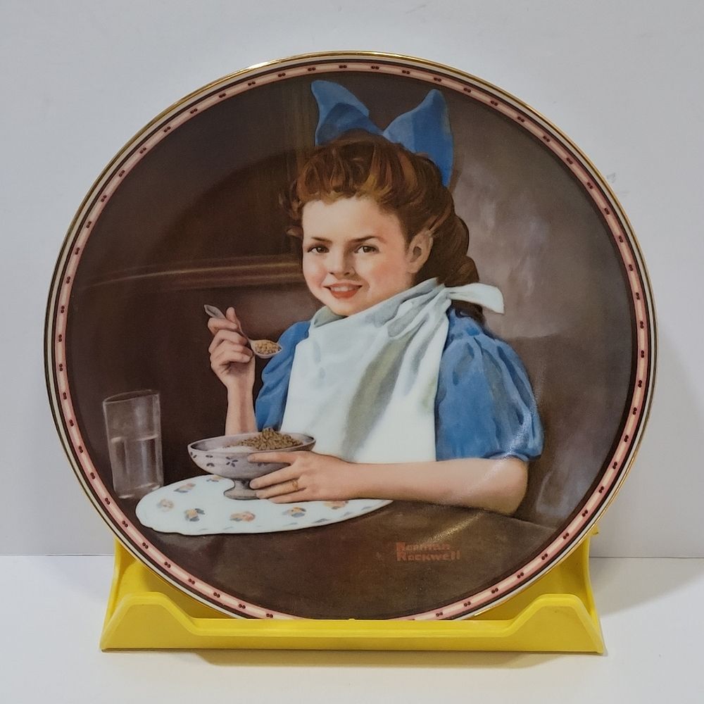 1987 Norman Rockwell "Good Intentions" Decorative collector plate